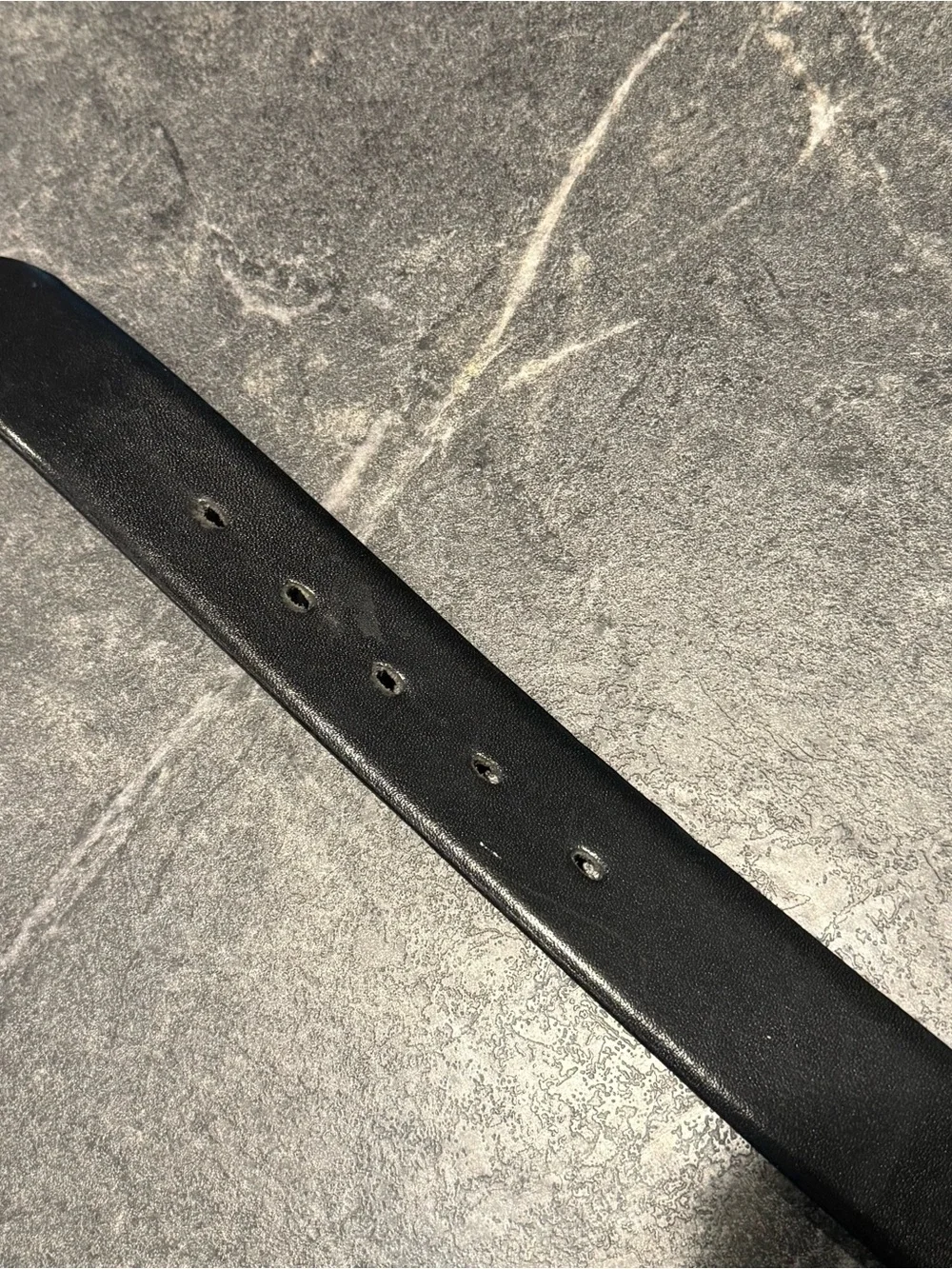 Bugatti 2462 black leather belt men’s size 38 leather Germany